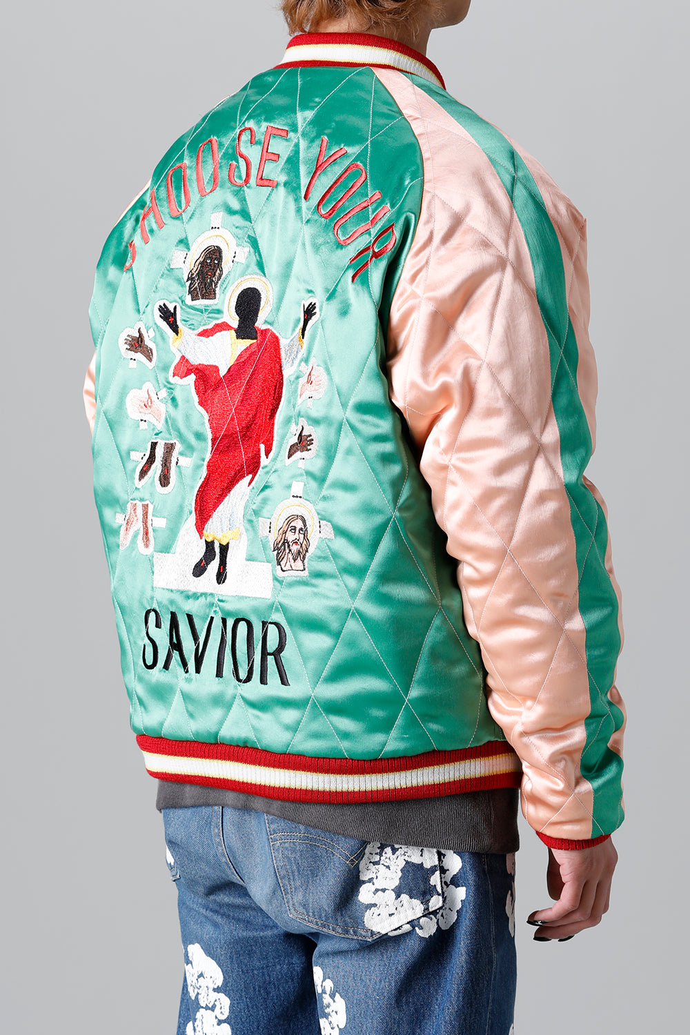 DENIM TEARS × ©SAINT M×××××× "SAINT TEARS" Reversible Sukajyan