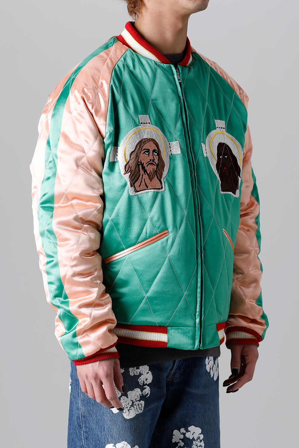 DENIM TEARS × ©SAINT M×××××× "SAINT TEARS" Reversible Sukajyan