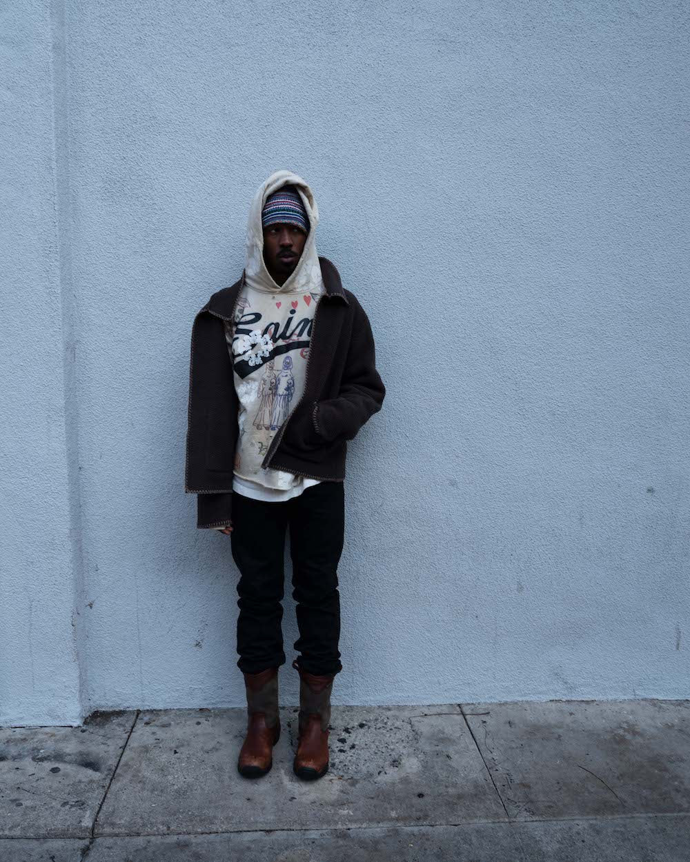 DENIM TEARS × ©SAINT M×××××× "SAINT TEARS" Graffiti Hoodie