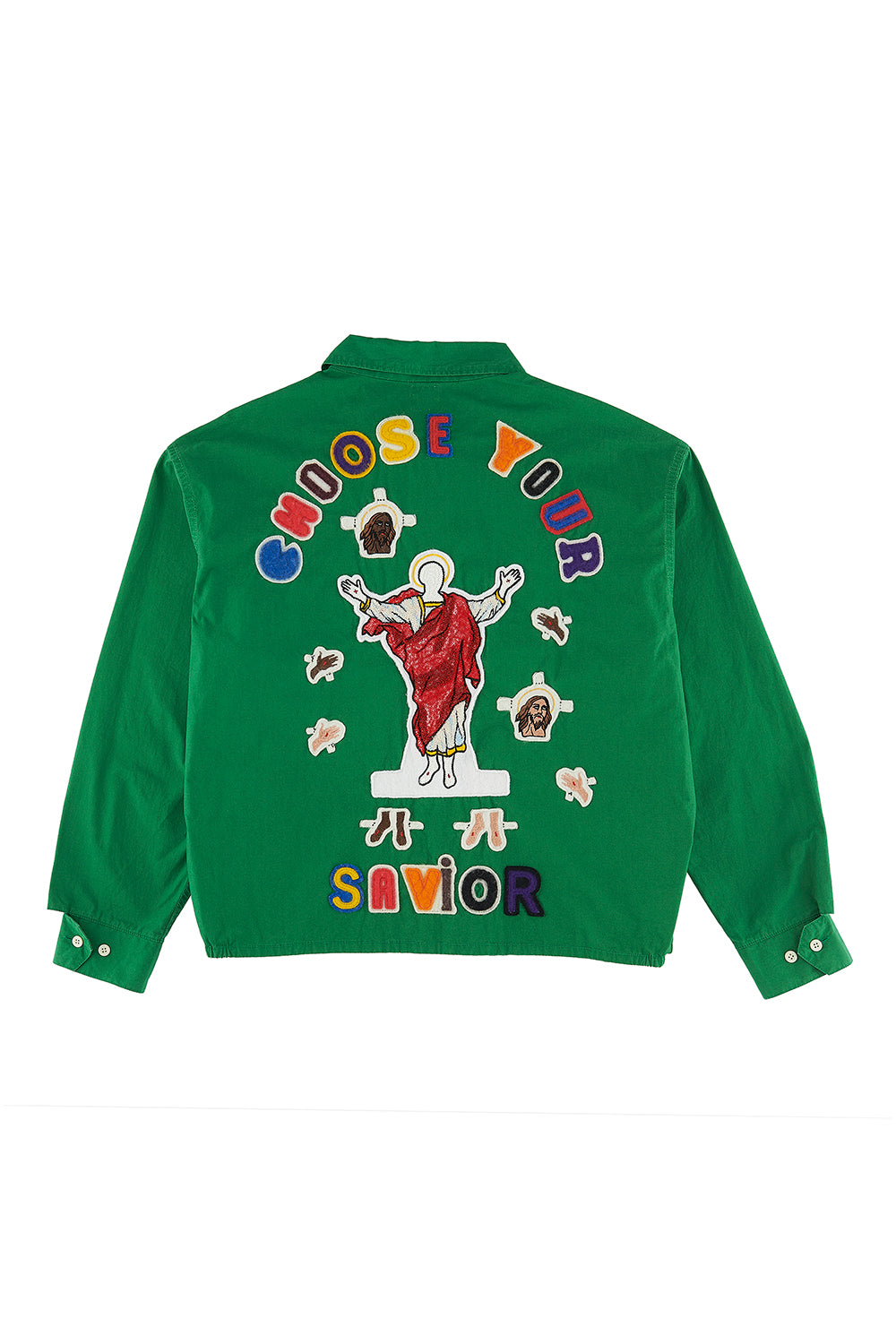 DENIM TEARS × ©SAINT M×××××× "SAINT TEARS" Swing Top Jacket Green