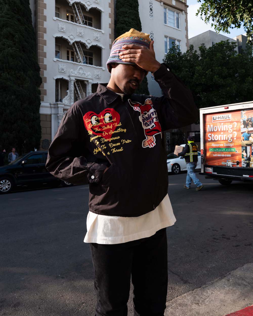 DENIM TEARS × ©SAINT M×××××× "SAINT TEARS" Swing Top Jacket Black