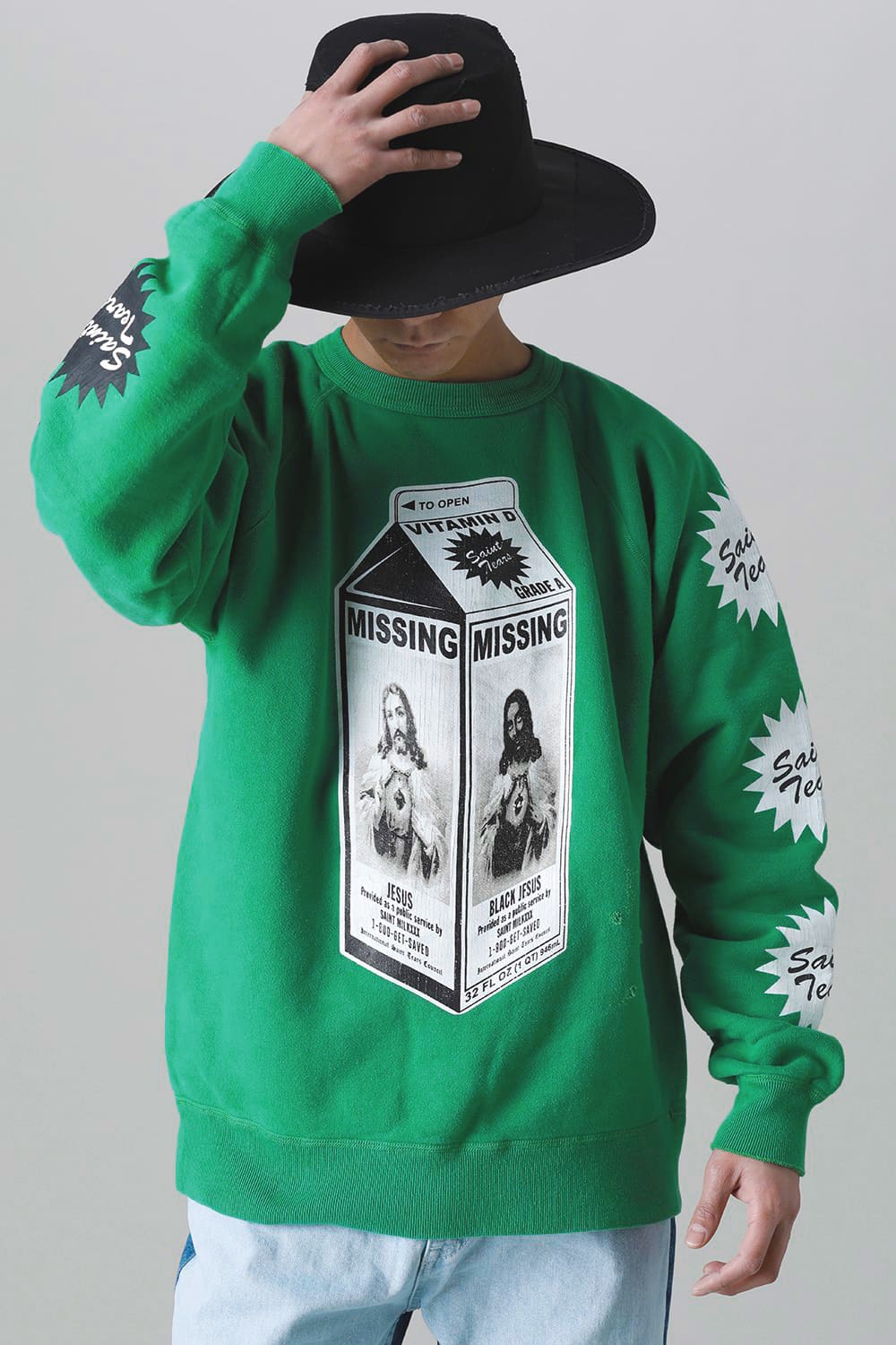 DENIM TEARS × ©SAINT M×××××× "SAINT TEARS" ON THE MLK Sweat shirt