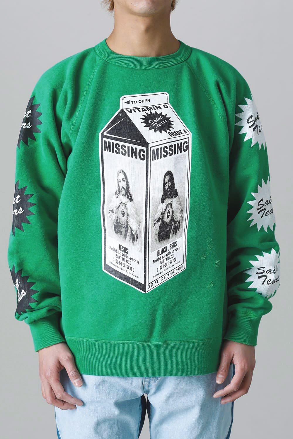 DENIM TEARS × ©SAINT M×××××× "SAINT TEARS" ON THE MLK Sweat shirt