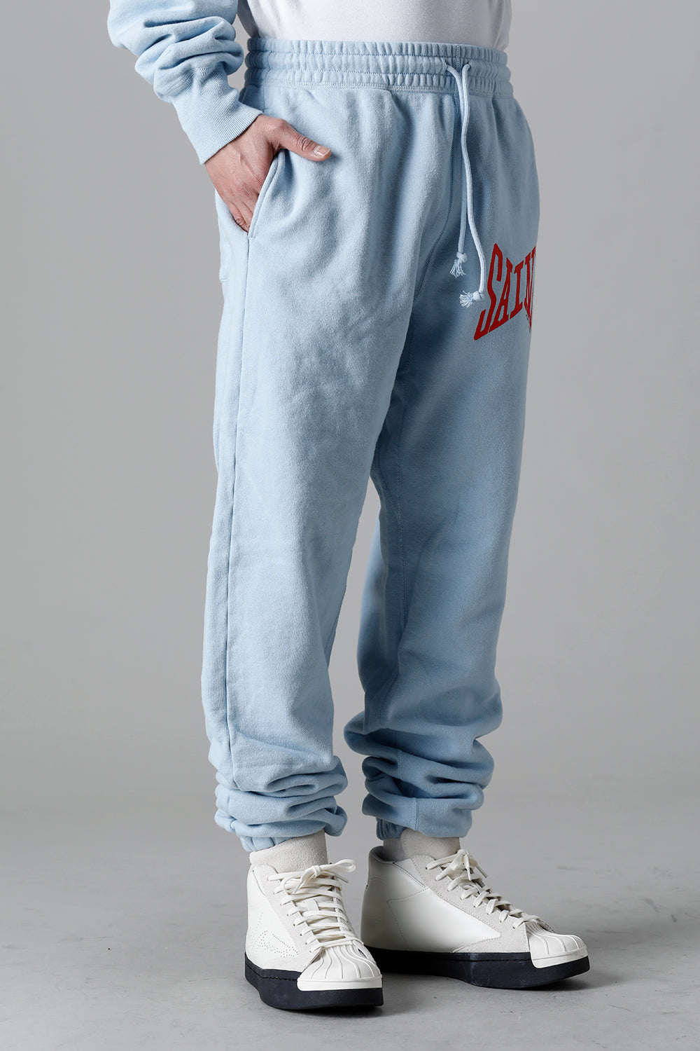 Logo Sweat pants Sax Blue
