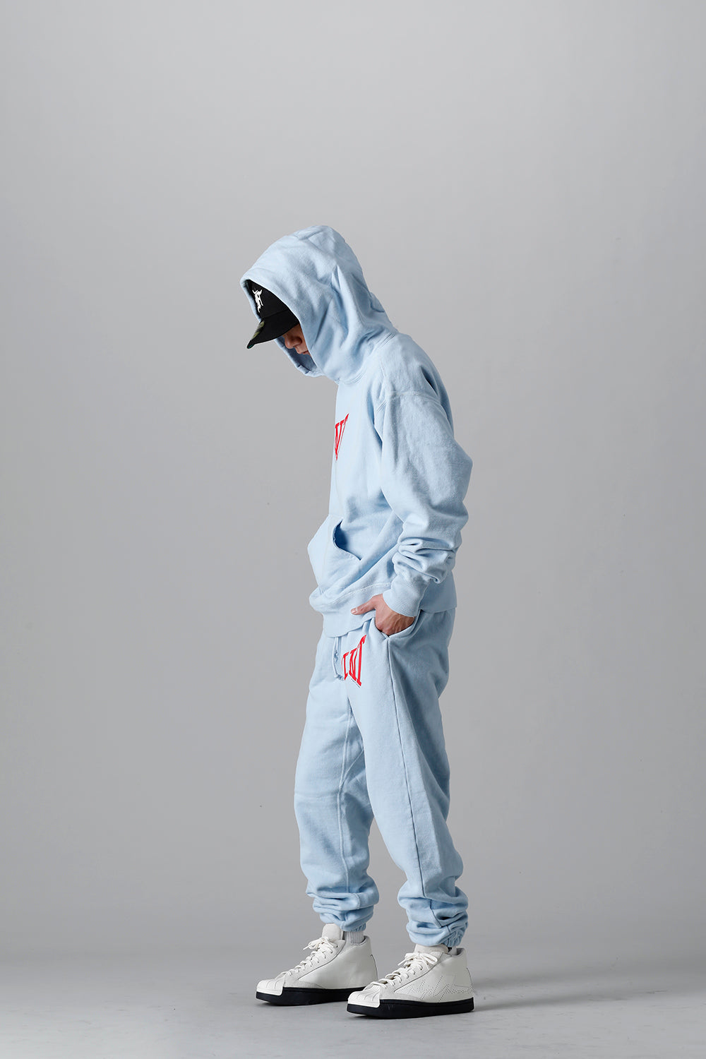 Logo Sweat pants Sax Blue
