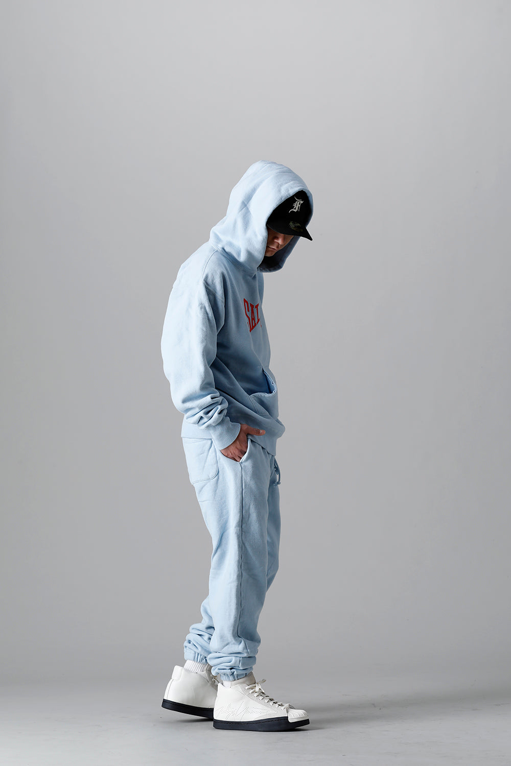 Logo Sweat pants Sax Blue