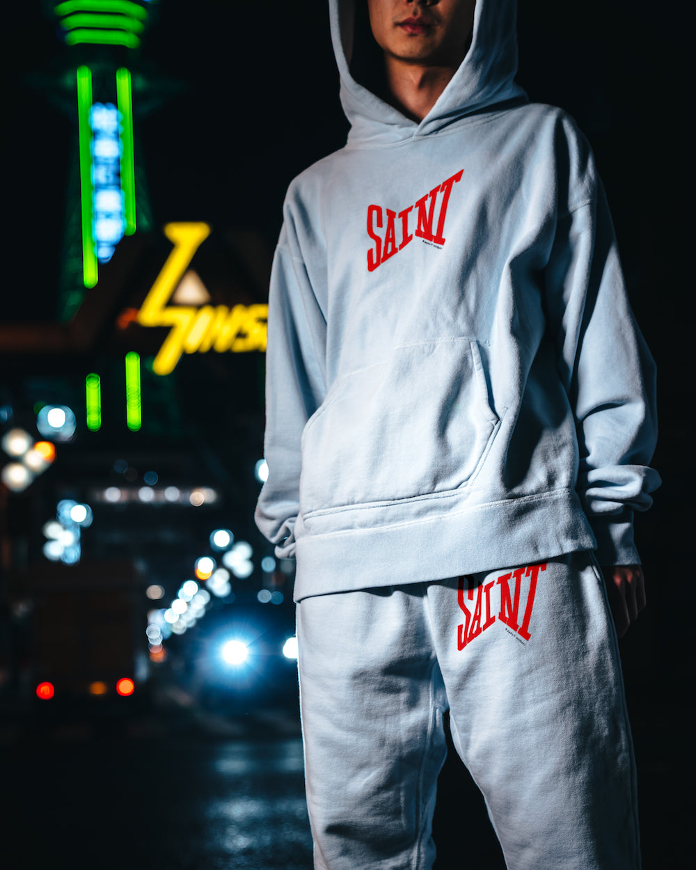 Logo Sweat pants Sax Blue