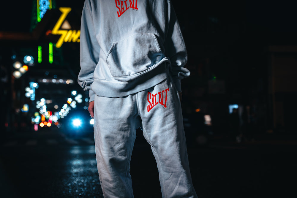 Logo Sweat pants Sax Blue