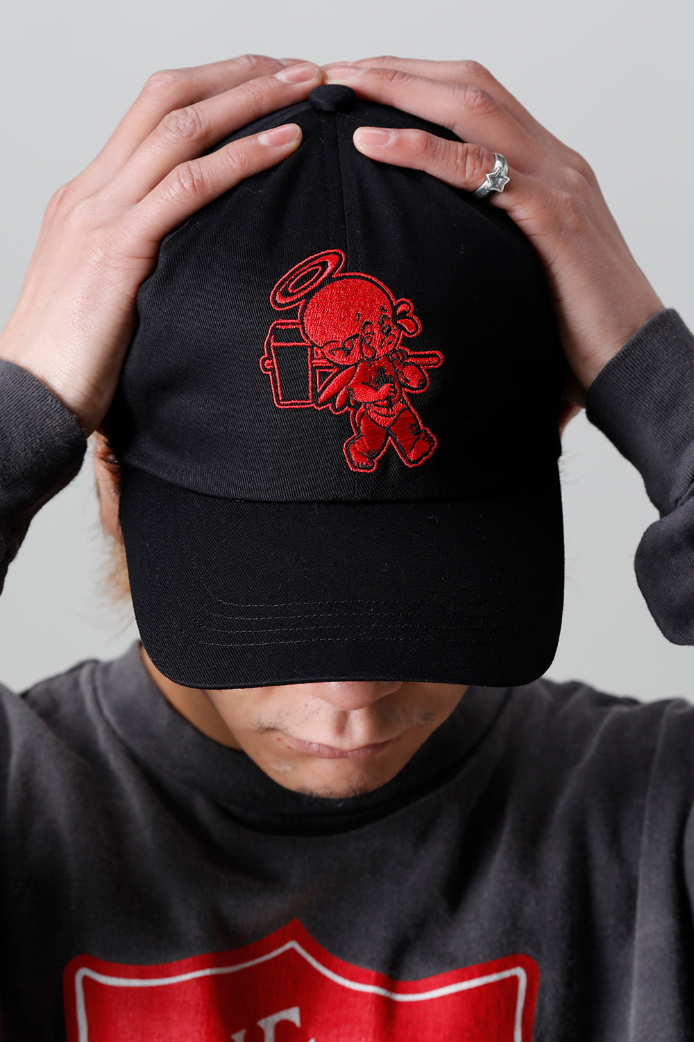 DENIM TEARS × ©SAINT M×××××× "SAINT TEARS" Baby Michael Logo Cap