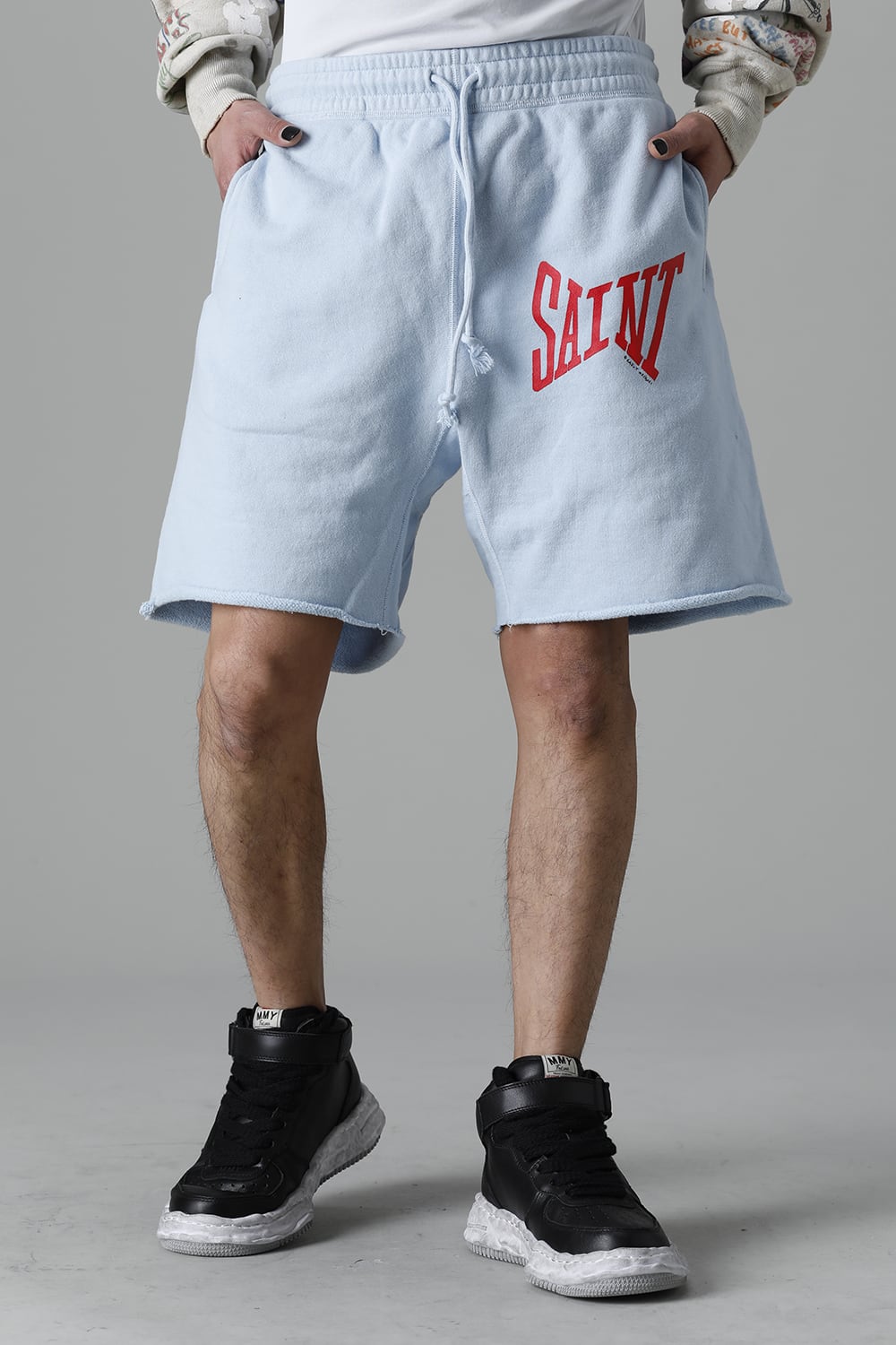 Logo Sweat shorts Sax Blue