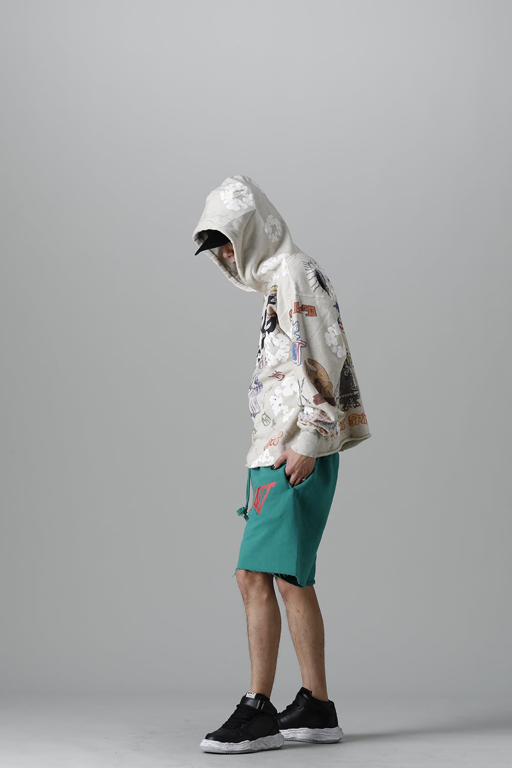 Logo Sweat shorts Green