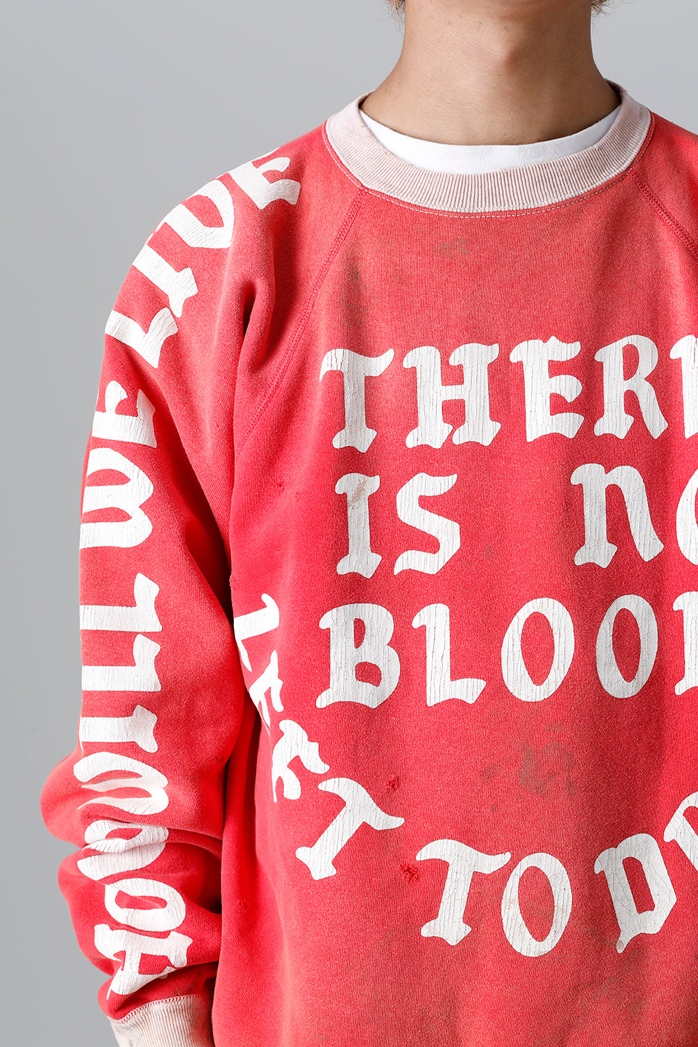 Felt Raglan sleeve Sweat shirt