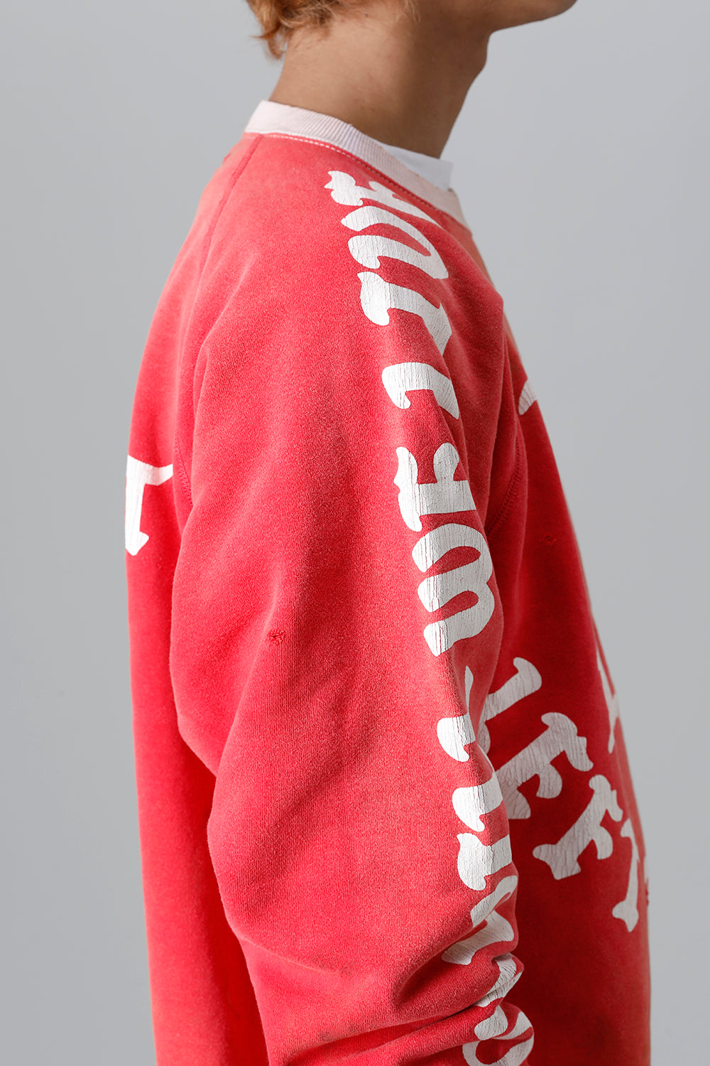 Felt Raglan sleeve Sweat shirt