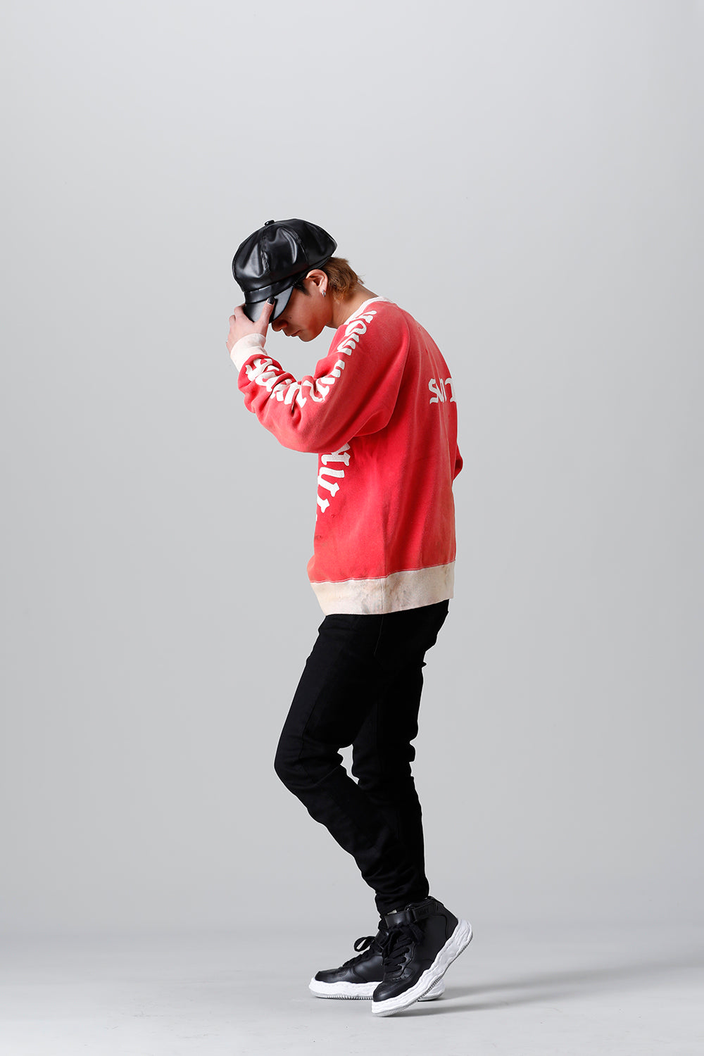 Felt Raglan sleeve Sweat shirt