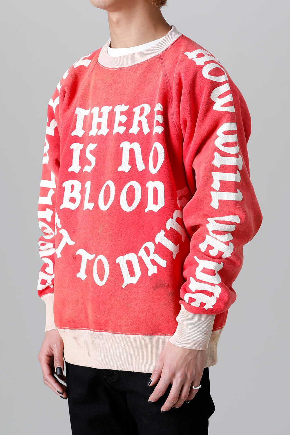 Felt Raglan sleeve Sweat shirt