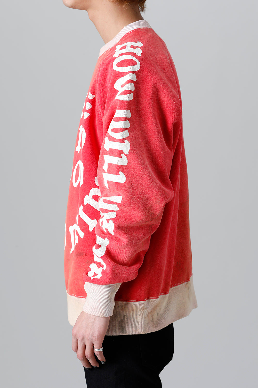 Felt Raglan sleeve Sweat shirt