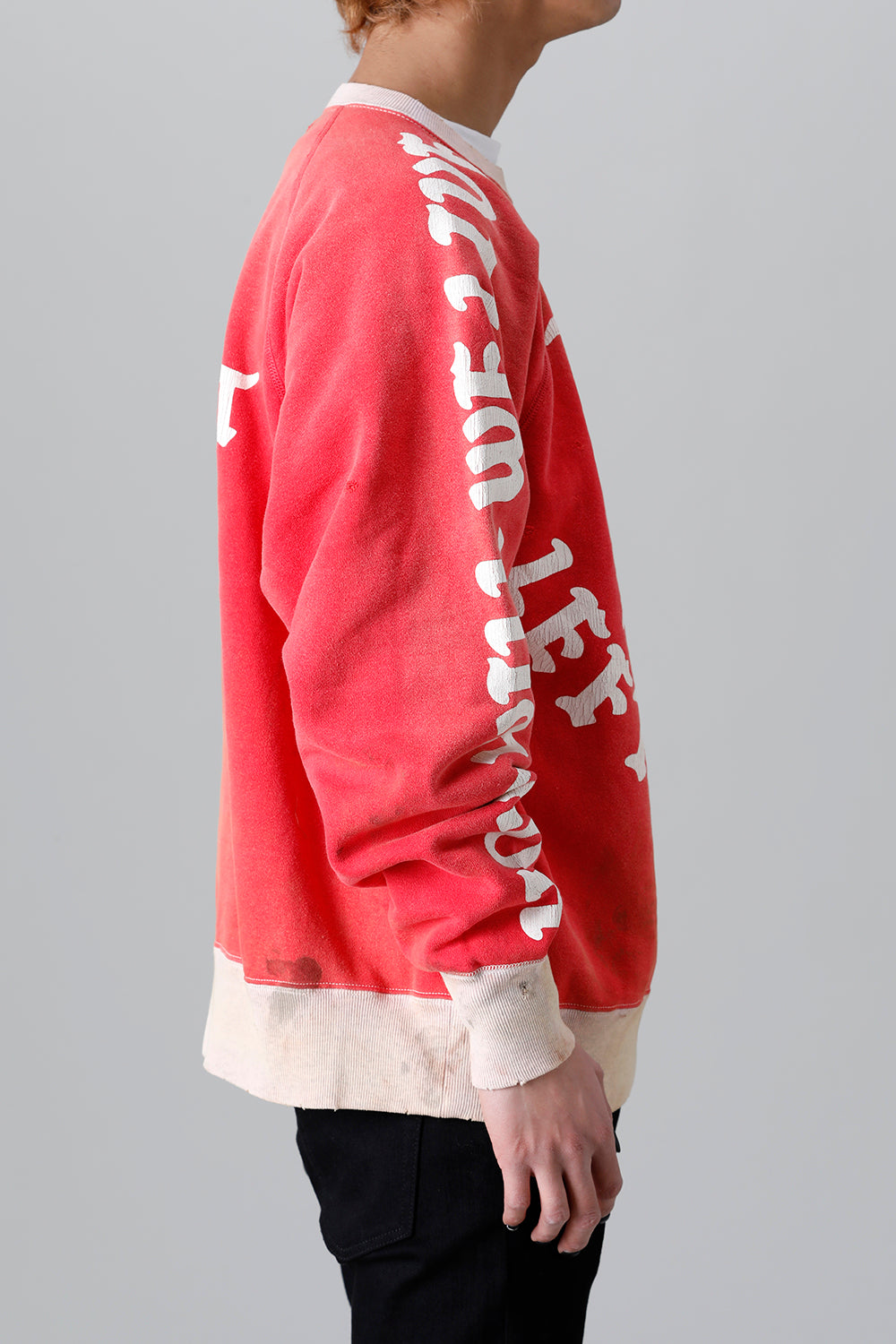 Felt Raglan sleeve Sweat shirt