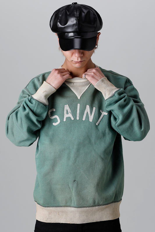 Holy Relics Felt Raglan sleeve Sweat shirt