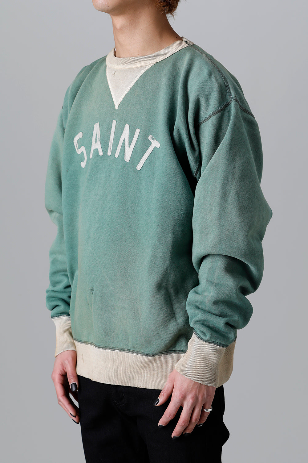Holy Relics Felt Raglan sleeve Sweat shirt