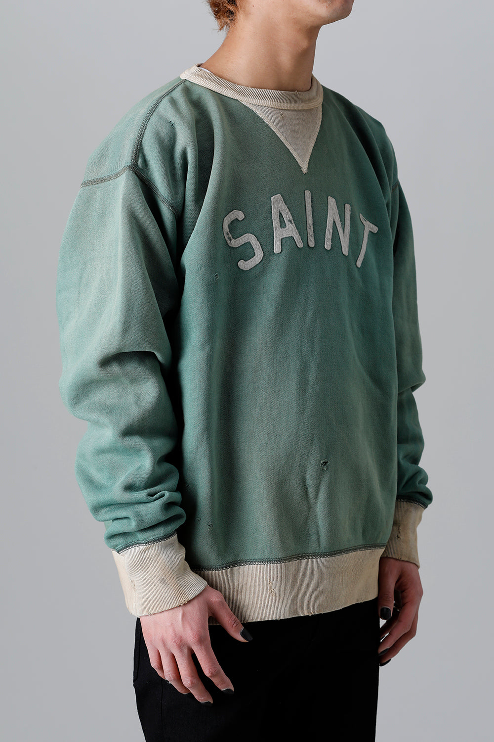 Holy Relics Felt Raglan sleeve Sweat shirt