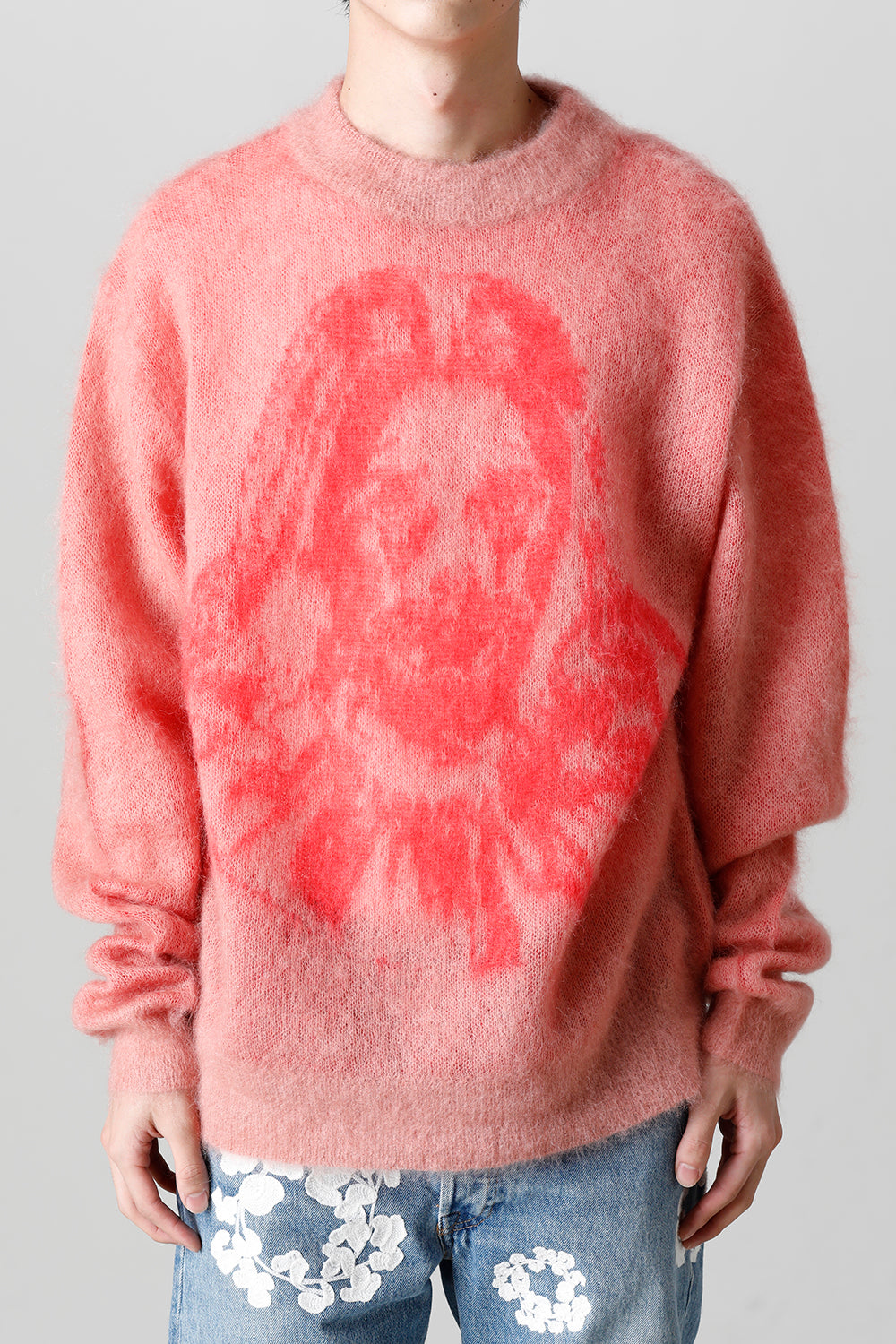 BORN X RAISED × ©SAINT M×××××× CLOWN Knit Pink