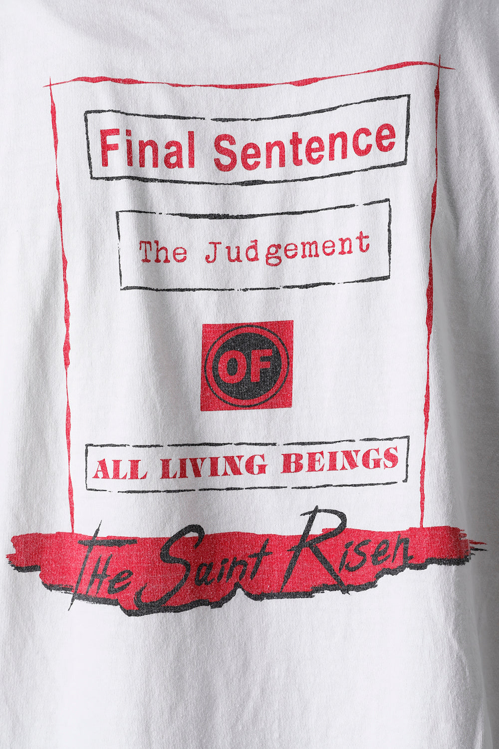 DENIM TEARS × ©SAINT M×××××× "SAINT TEARS" HOLY STATE Short sleeve T-shirt