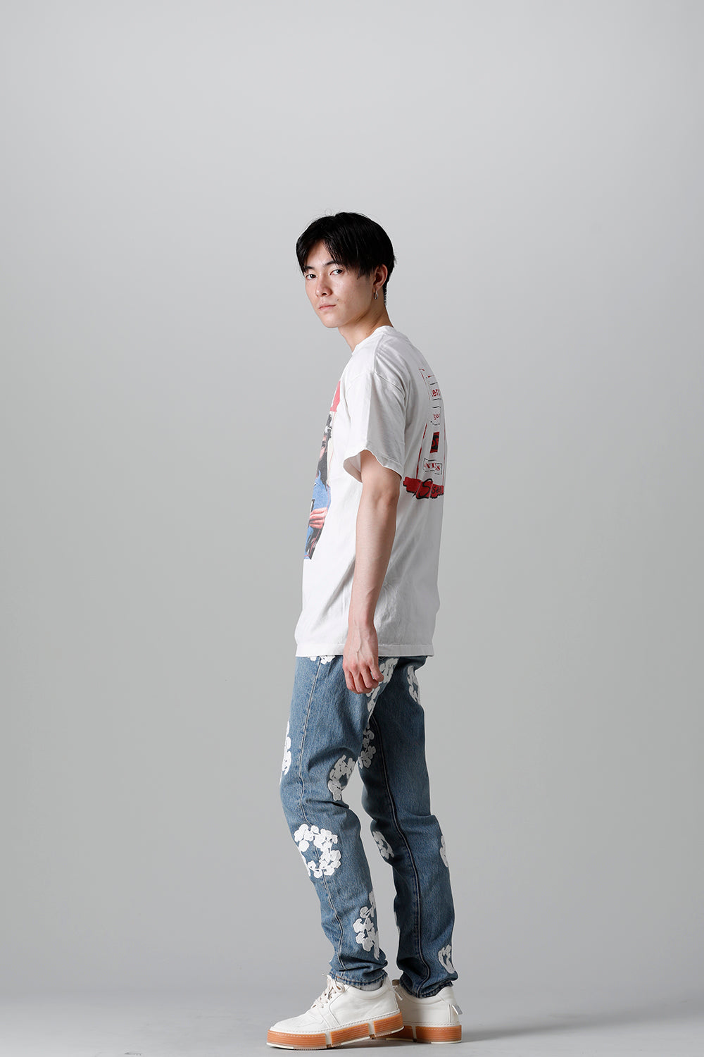 DENIM TEARS × ©SAINT M×××××× "SAINT TEARS" HOLY STATE Short sleeve T-shirt