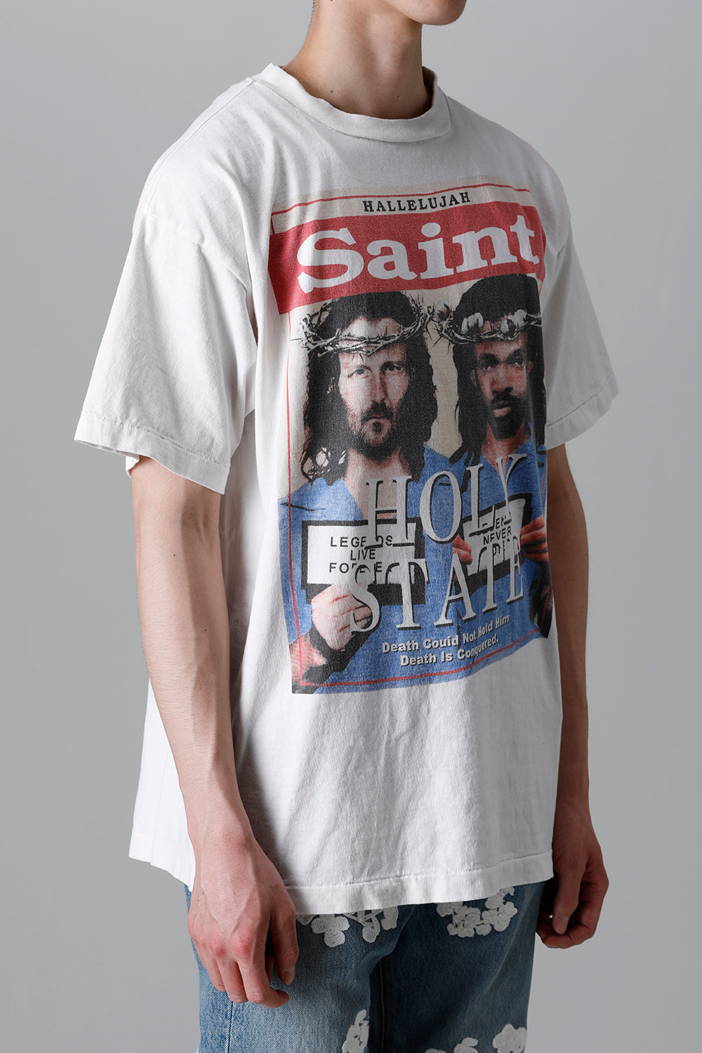 DENIM TEARS × ©SAINT M×××××× "SAINT TEARS" HOLY STATE Short sleeve T-shirt
