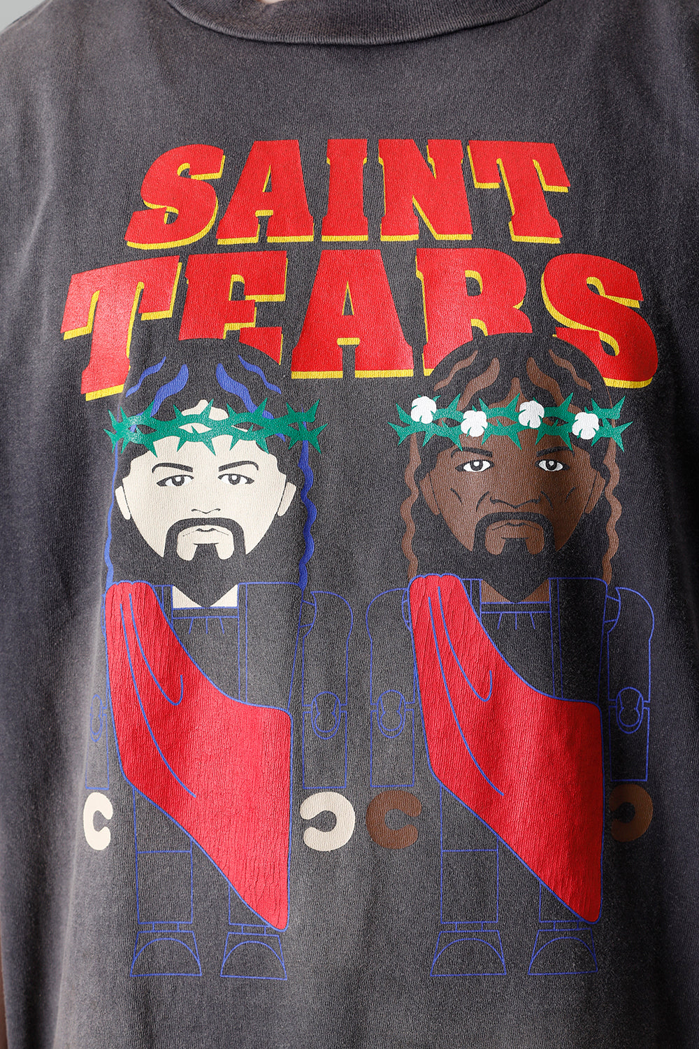 DENIM TEARS × ©SAINT M×××××× "SAINT TEARS" PURPLELP F Short sleeve T-shirt