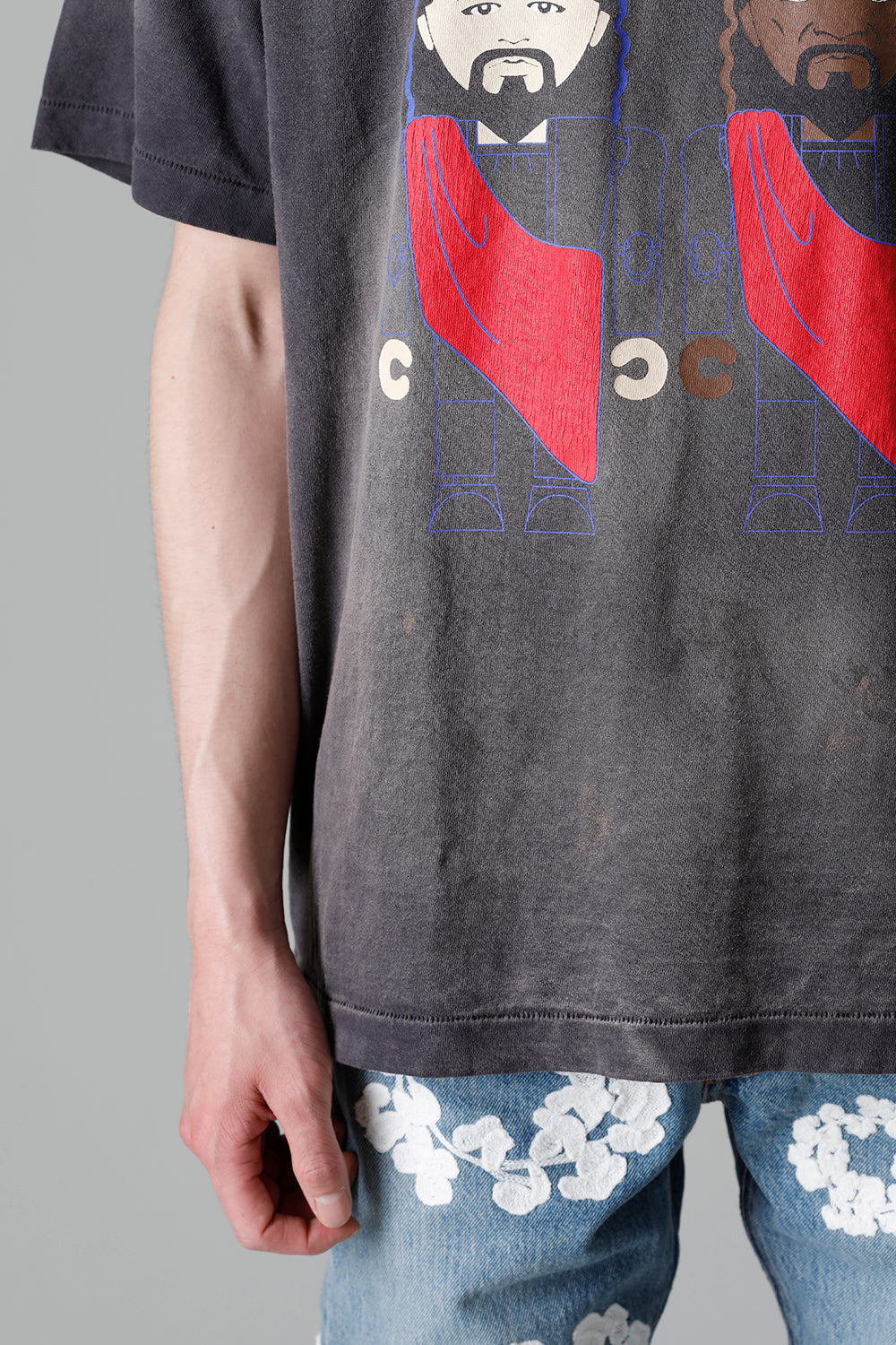 DENIM TEARS × ©SAINT M×××××× "SAINT TEARS" PURPLELP F Short sleeve T-shirt