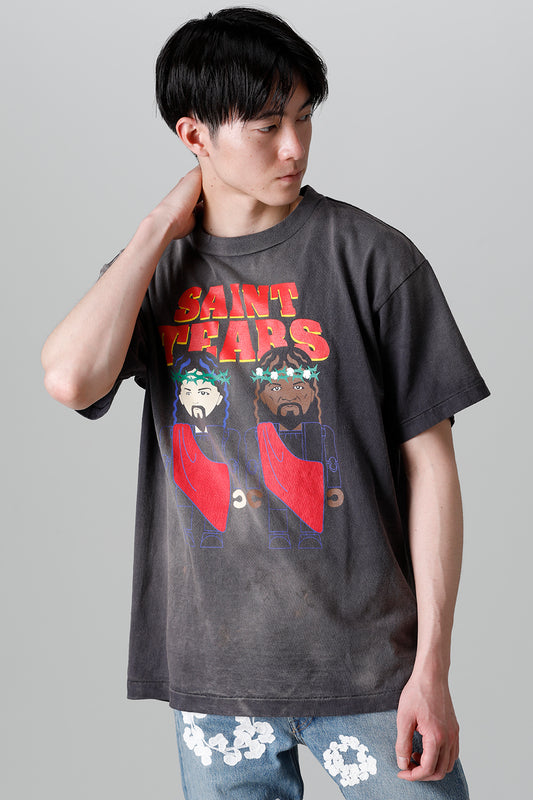 DENIM TEARS × ©SAINT M×××××× "SAINT TEARS" PURPLELP F Short sleeve T-shirt