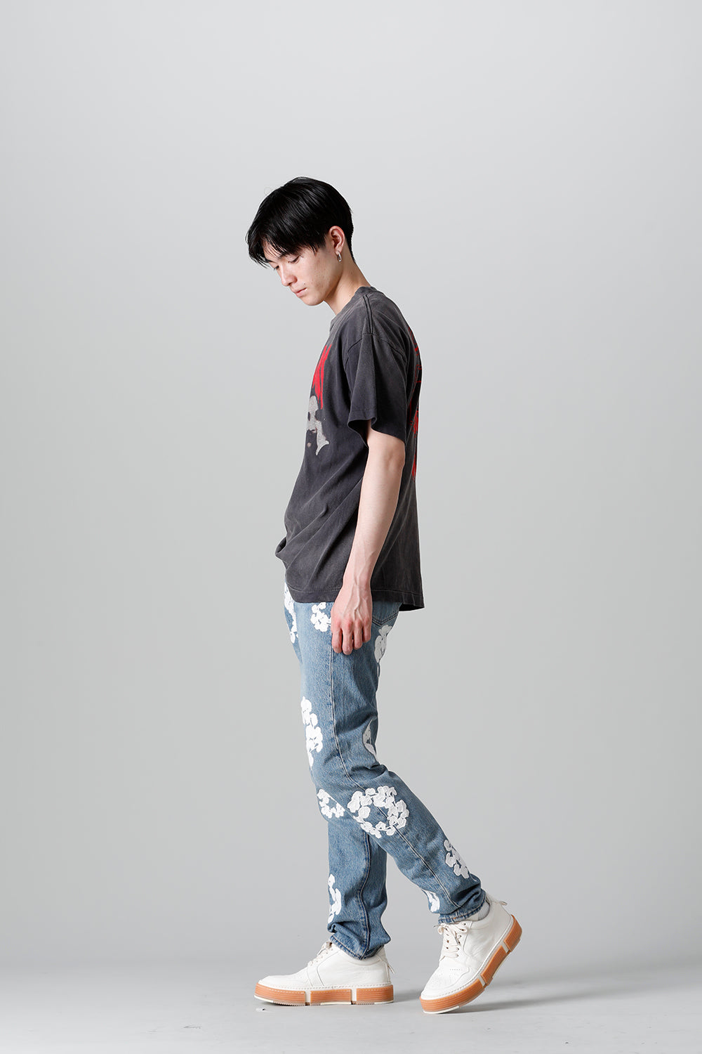 DENIM TEARS × ©SAINT M×××××× "SAINT TEARS" FACES Short sleeve T-shirt