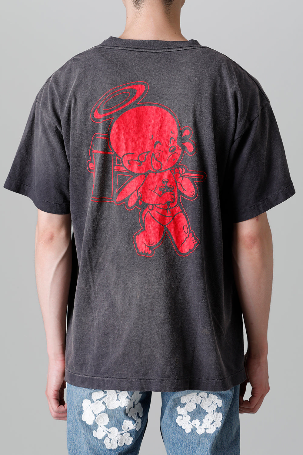 DENIM TEARS × ©SAINT M×××××× "SAINT TEARS" FACES Short sleeve T-shirt