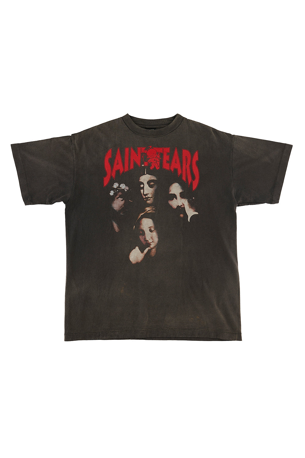 DENIM TEARS × ©SAINT M×××××× "SAINT TEARS" FACES Short sleeve T-shirt