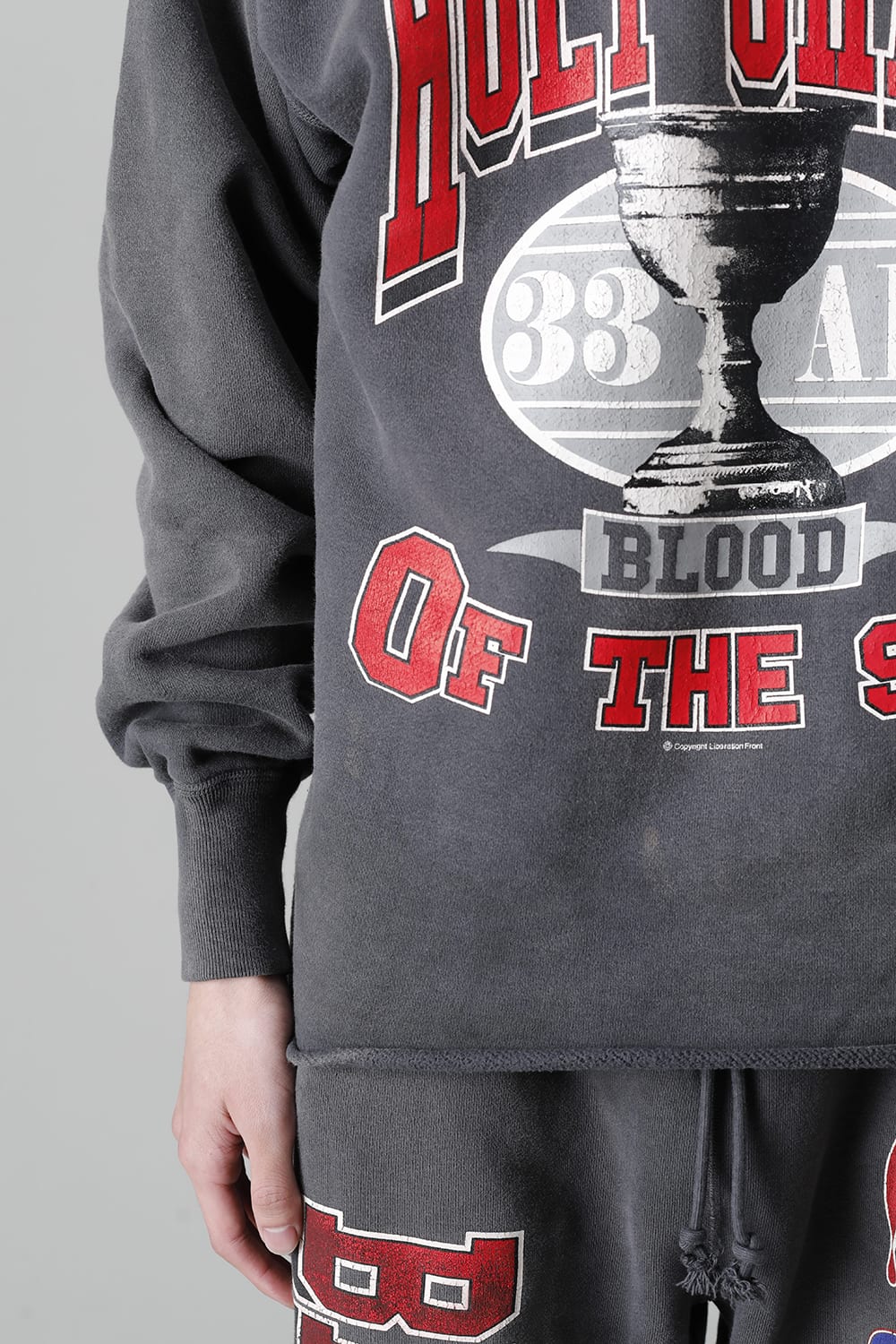 DENIM TEARS × ©SAINT M×××××× "SAINT TEARS" HOLY GRAIL Hoodie Black