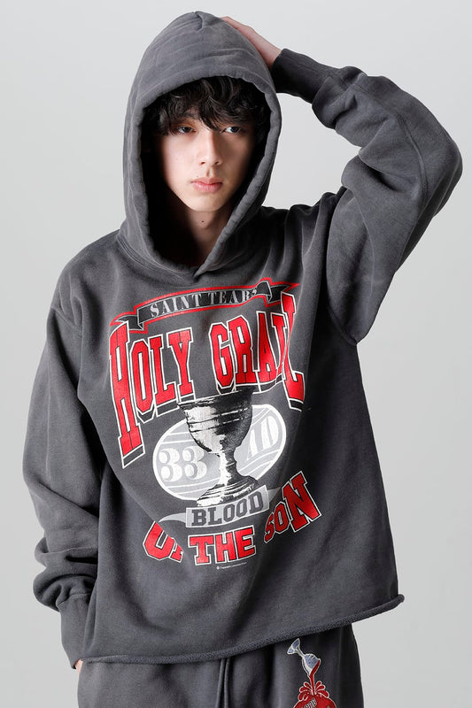 DENIM TEARS × ©SAINT M×××××× "SAINT TEARS" HOLY GRAIL Hoodie Black