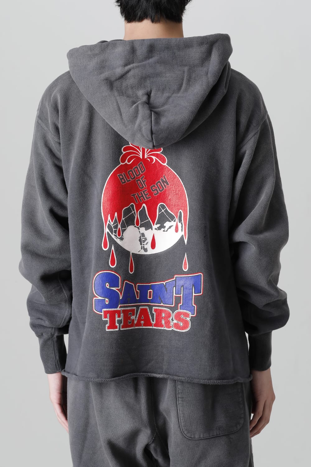 DENIM TEARS × ©SAINT M×××××× "SAINT TEARS" HOLY GRAIL Hoodie Black