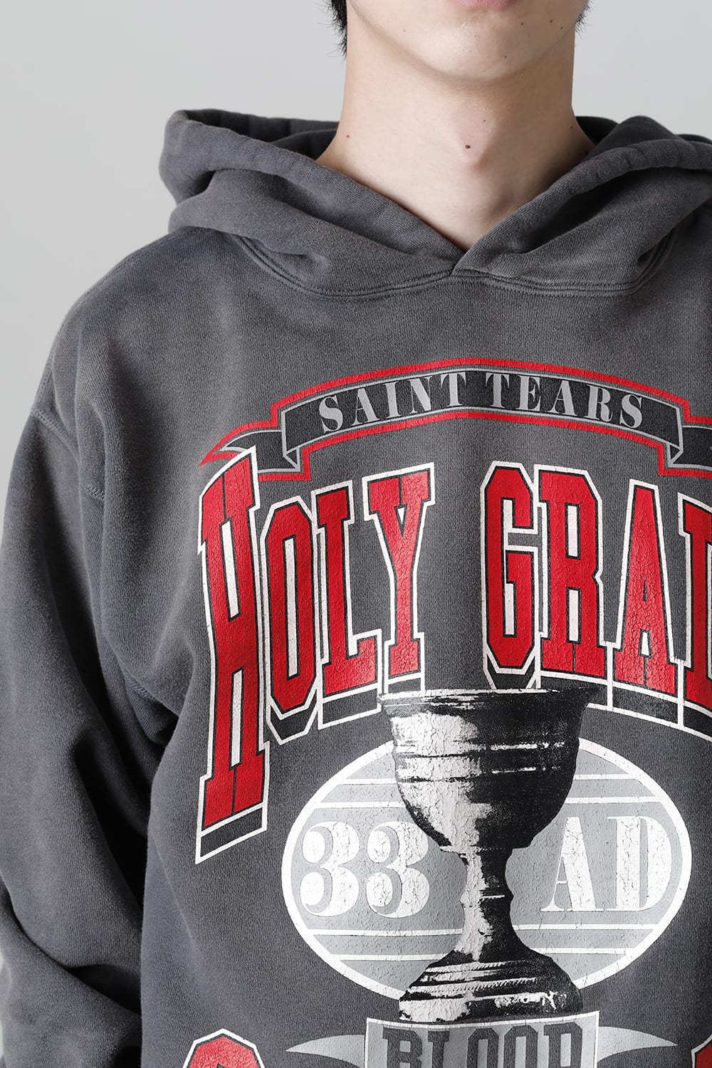 DENIM TEARS × ©SAINT M×××××× "SAINT TEARS" HOLY GRAIL Hoodie Black