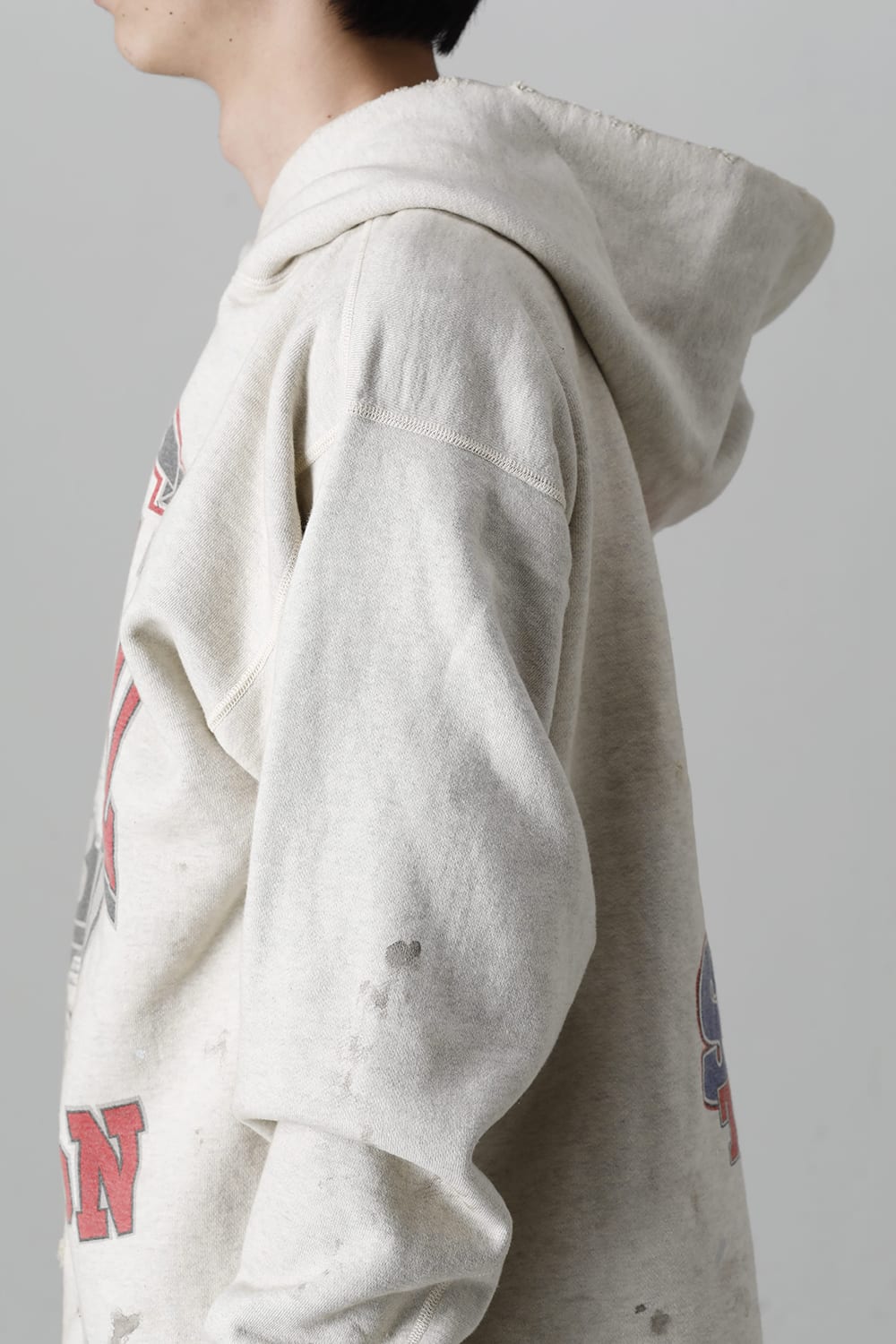 DENIM TEARS × ©SAINT M×××××× "SAINT TEARS" HOLY GRAIL Hoodie Grey