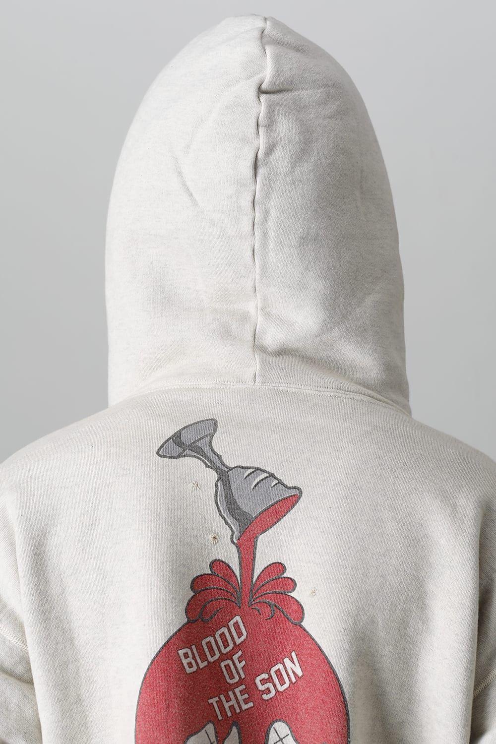 DENIM TEARS × ©SAINT M×××××× "SAINT TEARS" HOLY GRAIL Hoodie Grey