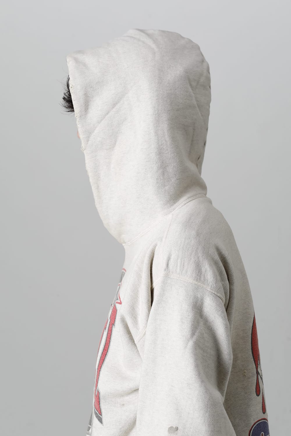 DENIM TEARS × ©SAINT M×××××× "SAINT TEARS" HOLY GRAIL Hoodie Grey