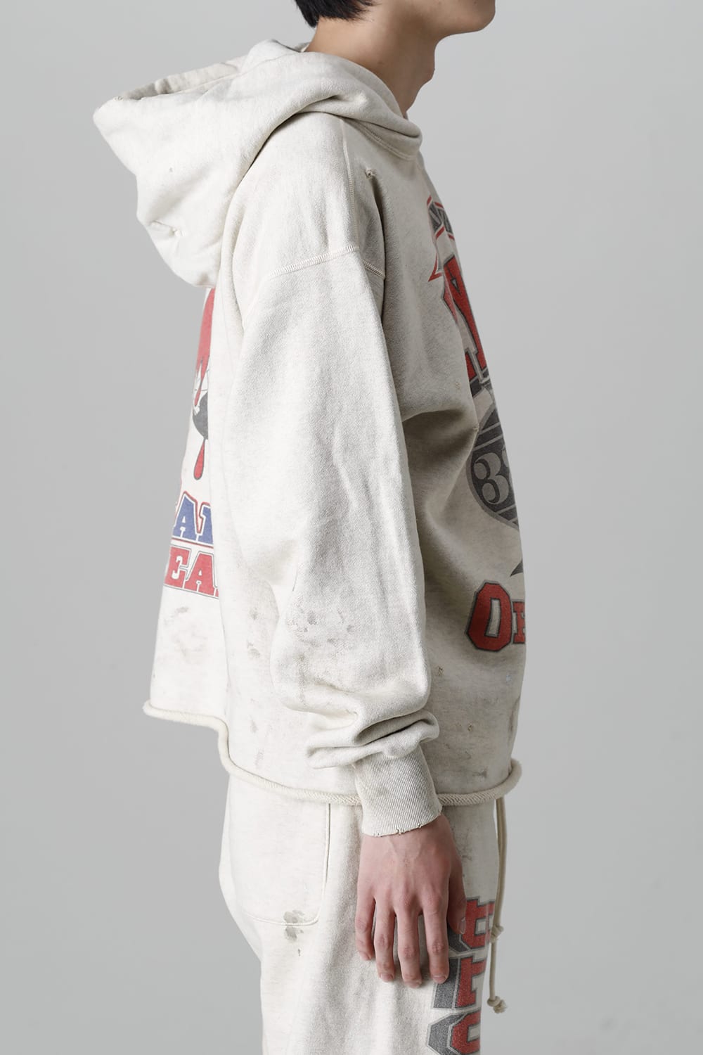 DENIM TEARS × ©SAINT M×××××× "SAINT TEARS" HOLY GRAIL Hoodie Grey