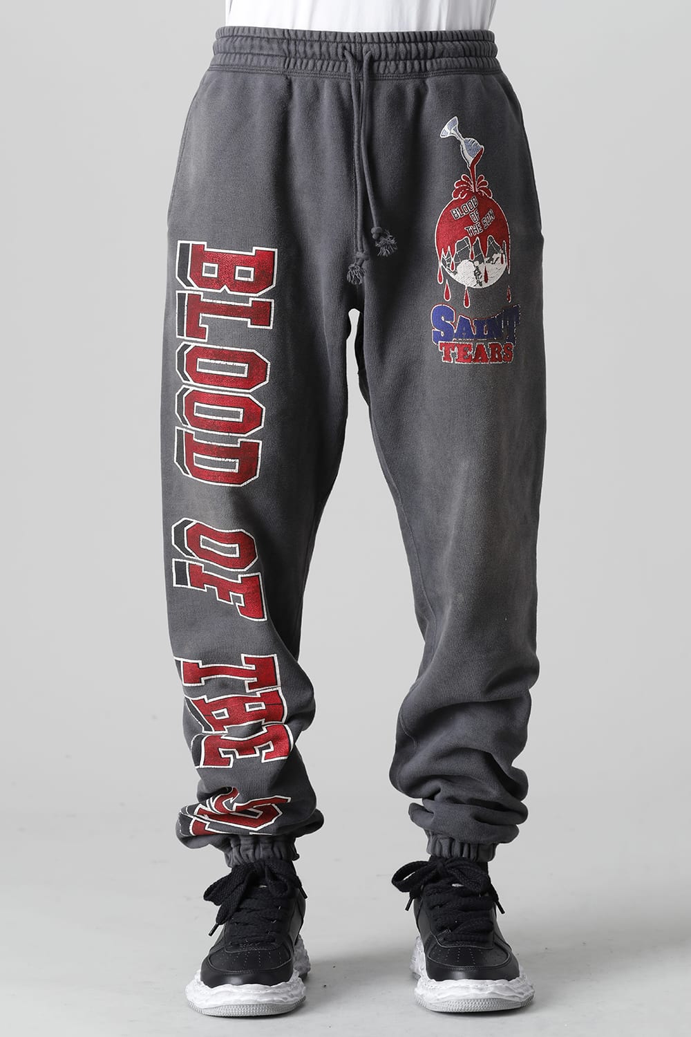DENIM TEARS × ©SAINT M×××××× "SAINT TEARS" HOLY GRAIL Sweat pants Black