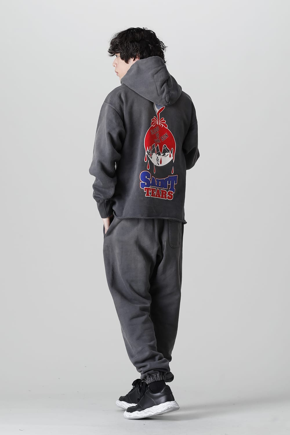 DENIM TEARS × ©SAINT M×××××× "SAINT TEARS" HOLY GRAIL Sweat pants Black