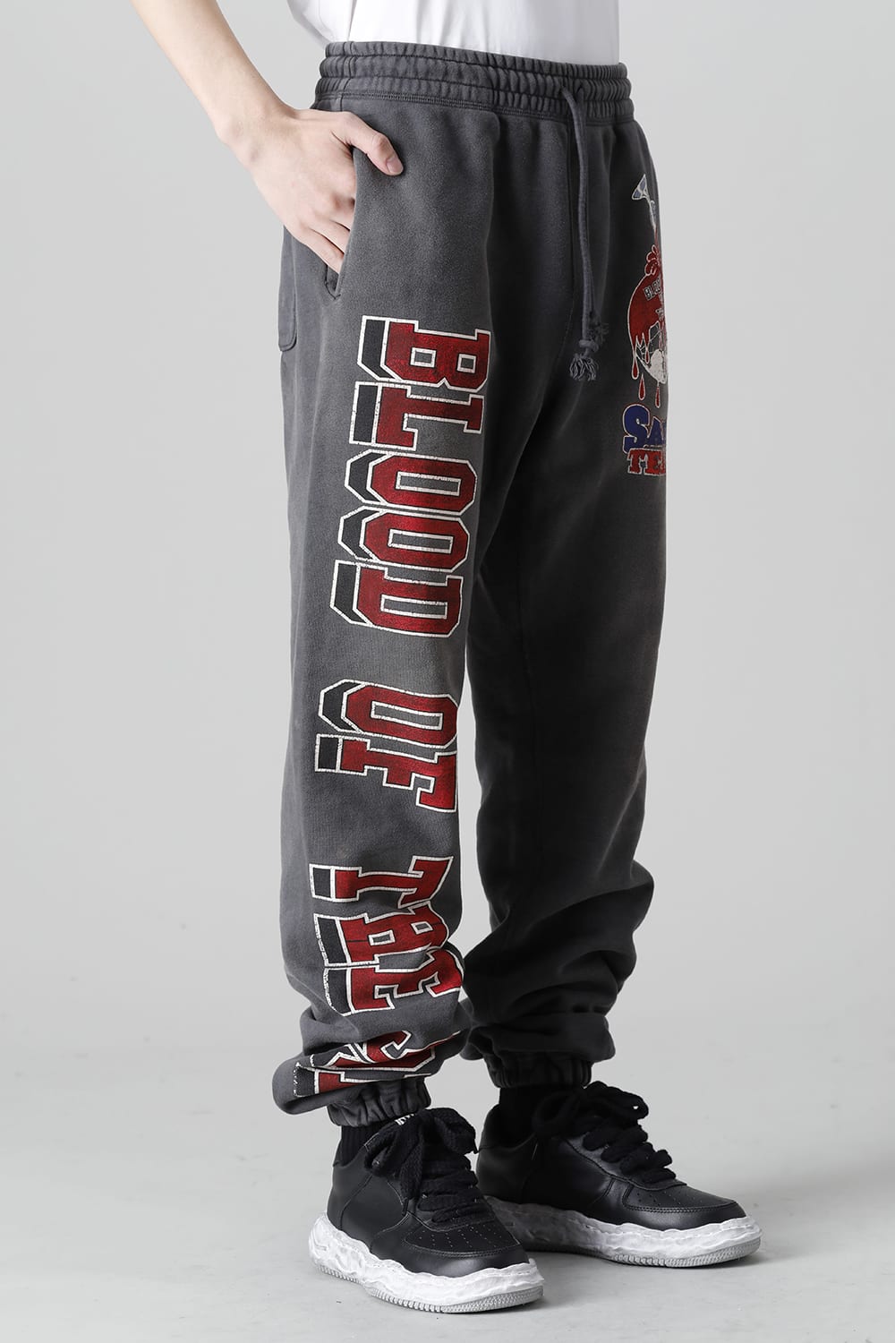 DENIM TEARS × ©SAINT M×××××× "SAINT TEARS" HOLY GRAIL Sweat pants Black