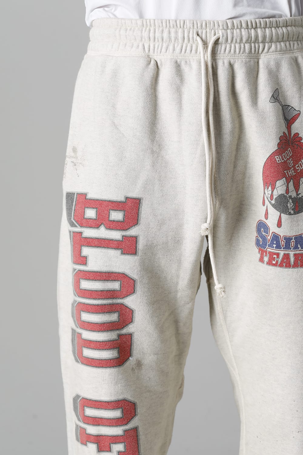 DENIM TEARS × ©SAINT M×××××× "SAINT TEARS" HOLY GRAIL Sweat pants Grey