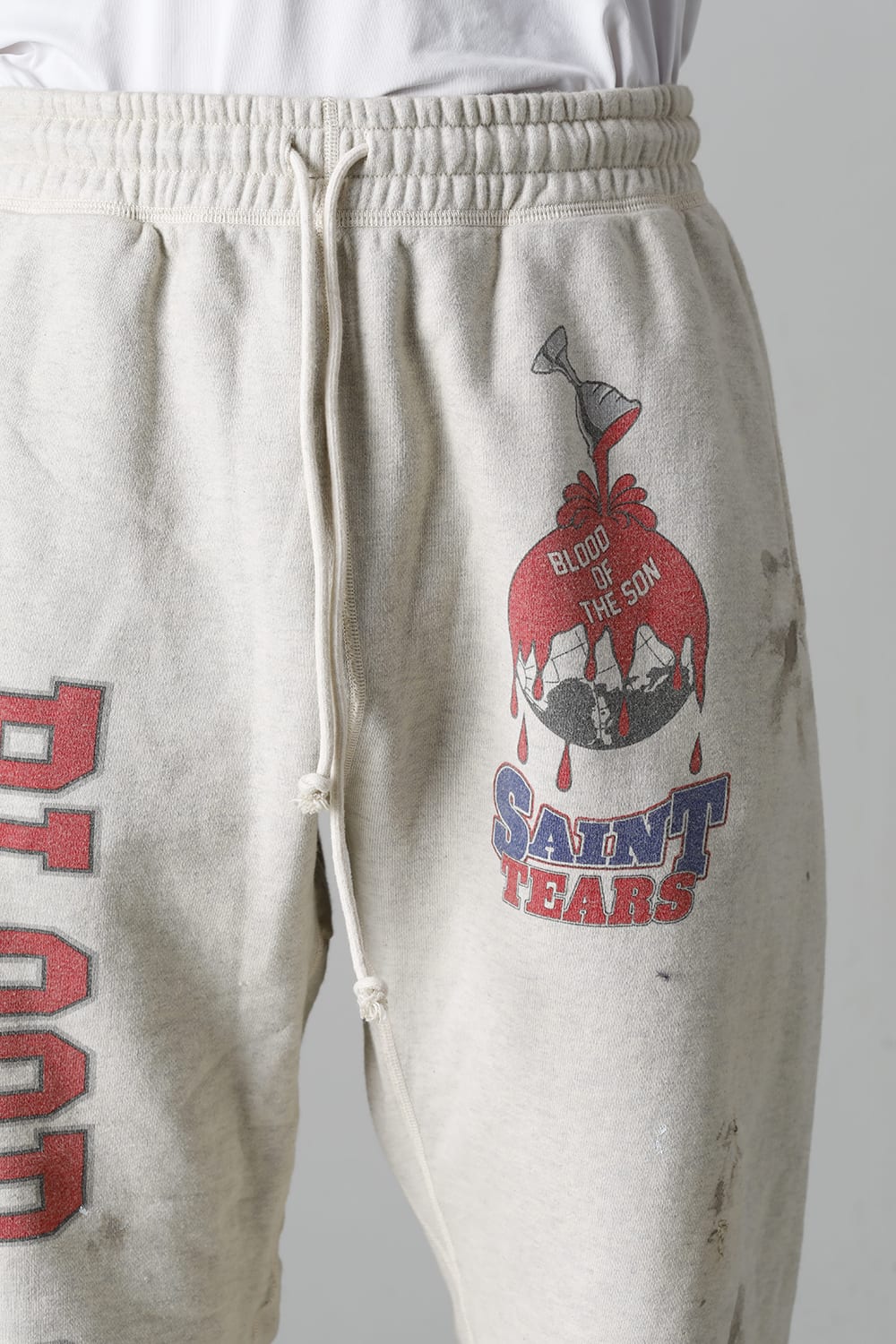 DENIM TEARS × ©SAINT M×××××× "SAINT TEARS" HOLY GRAIL Sweat pants Grey