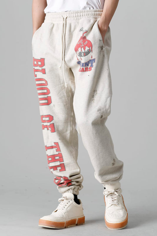 DENIM TEARS × ©SAINT M×××××× "SAINT TEARS" HOLY GRAIL Sweat pants Grey