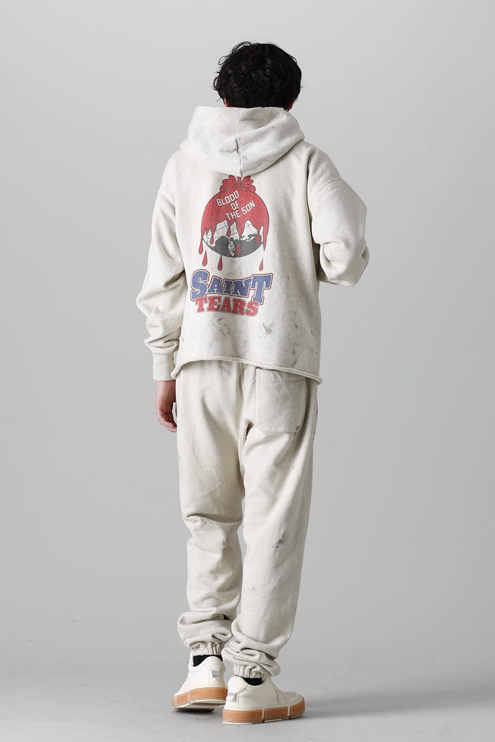 DENIM TEARS × ©SAINT M×××××× "SAINT TEARS" HOLY GRAIL Sweat pants Grey