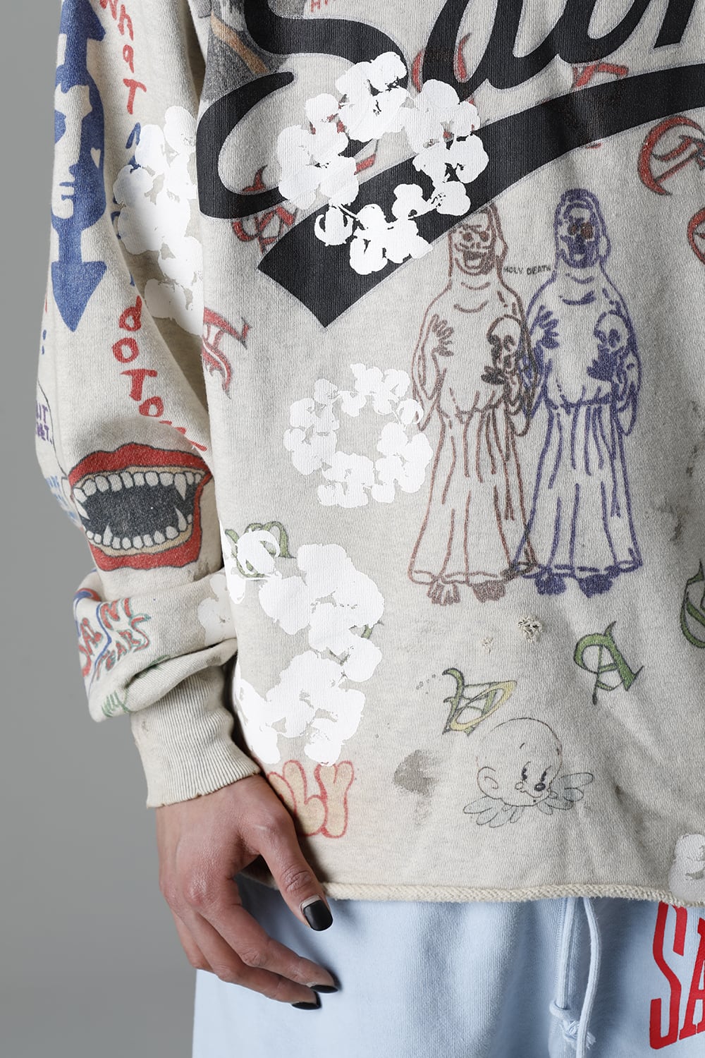 DENIM TEARS × ©SAINT M×××××× "SAINT TEARS" Graffiti Hoodie